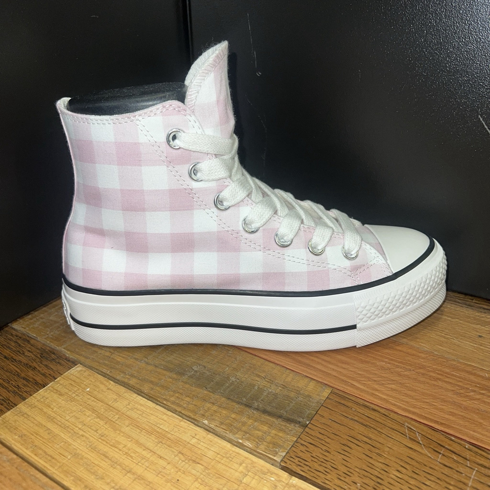 Converse Women's Chuck Taylor All Star Lift Platform Gingham A13663C - Picture 2 of 7